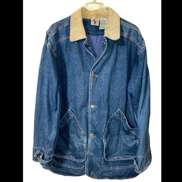 Disney Classic VIntage Mickey & Co Denim Jacket Authentic Size L Women's EUC - Picture 4 of 12